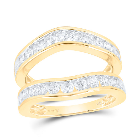 14kt Yellow Or White Gold Diamond Ana M Enhancer Wedding Engagement Anniversary Ring