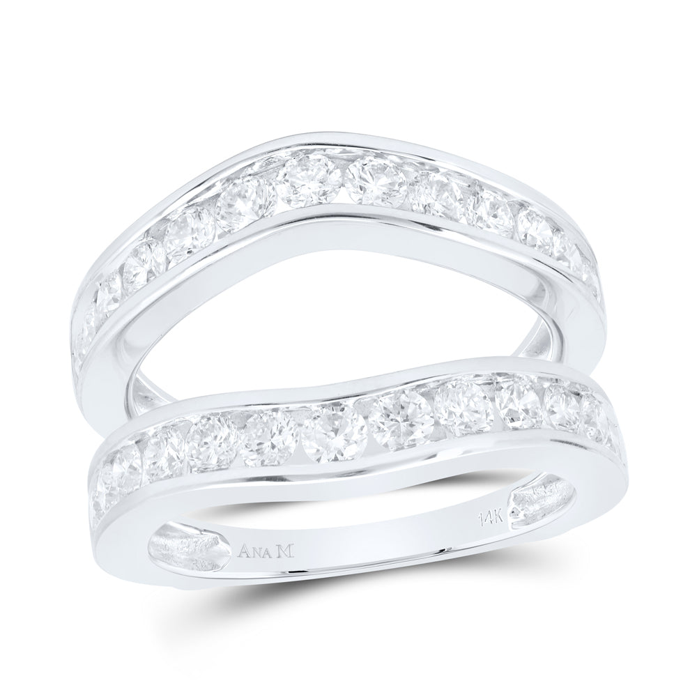 14kt Yellow Or White Gold Diamond Ana M Enhancer Wedding Engagement Anniversary Ring