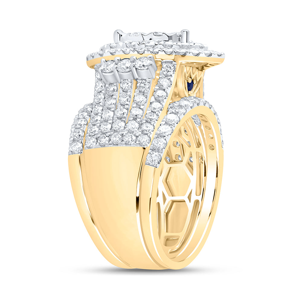 14kt Yellow Or White Gold Diamond Ana M Fashion Wedding Engagement Anniversary Bridal Set