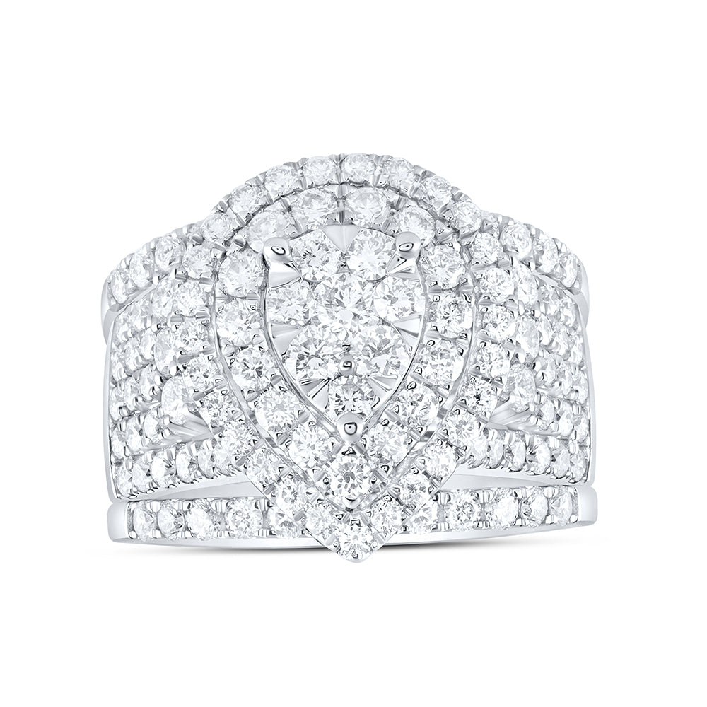 14kt Yellow Or White Gold Diamond Ana M Fashion Wedding Engagement Anniversary Bridal Set