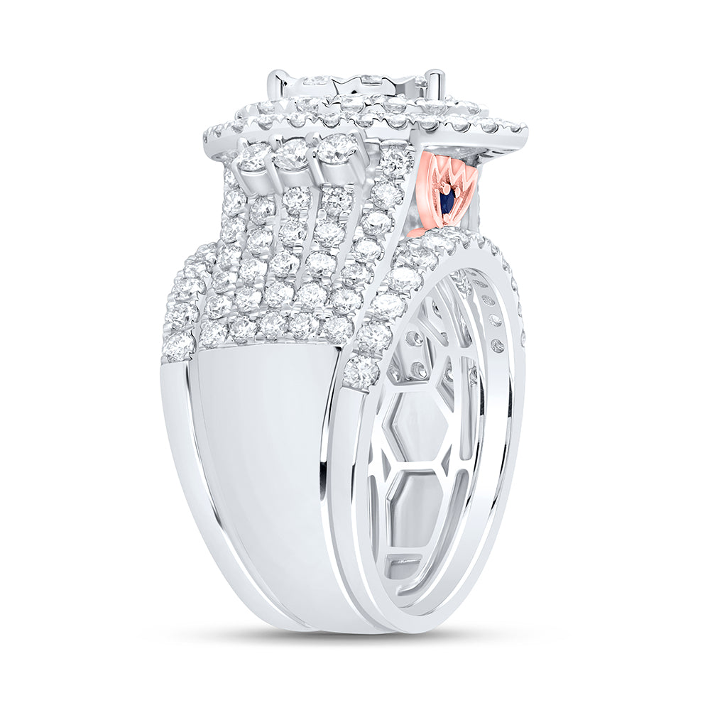 14kt Yellow Or White Gold Diamond Ana M Fashion Wedding Engagement Anniversary Bridal Set