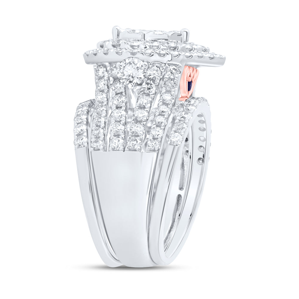 14kt Yellow Or White Gold Diamond Ana M Fashion Wedding Engagement Anniversary Bridal Set