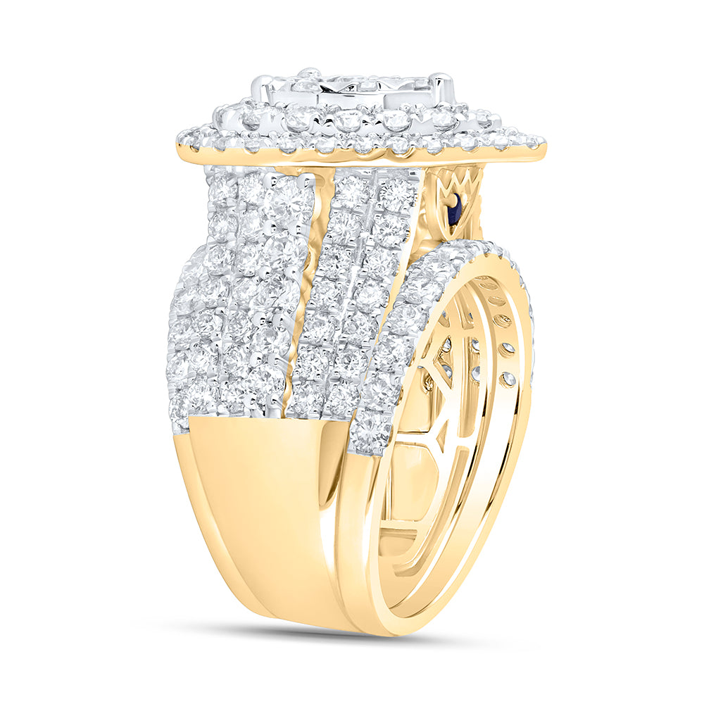 14kt Yellow Or White Gold Diamond Ana M Fashion Wedding Engagement Anniversary Bridal Set