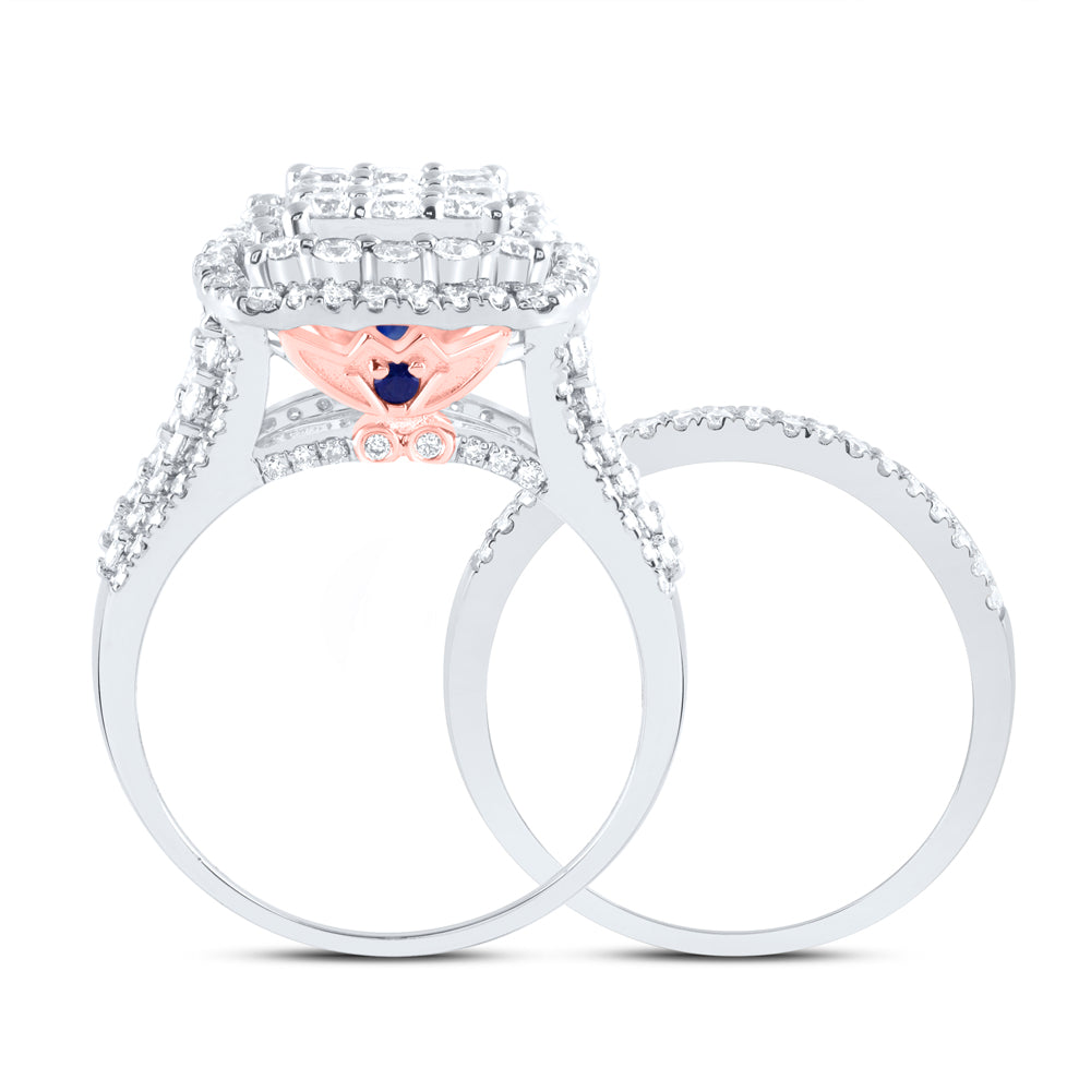 14kt Yellow Or White Gold Diamond Ana M Fashion Wedding Engagement Anniversary Bridal Set