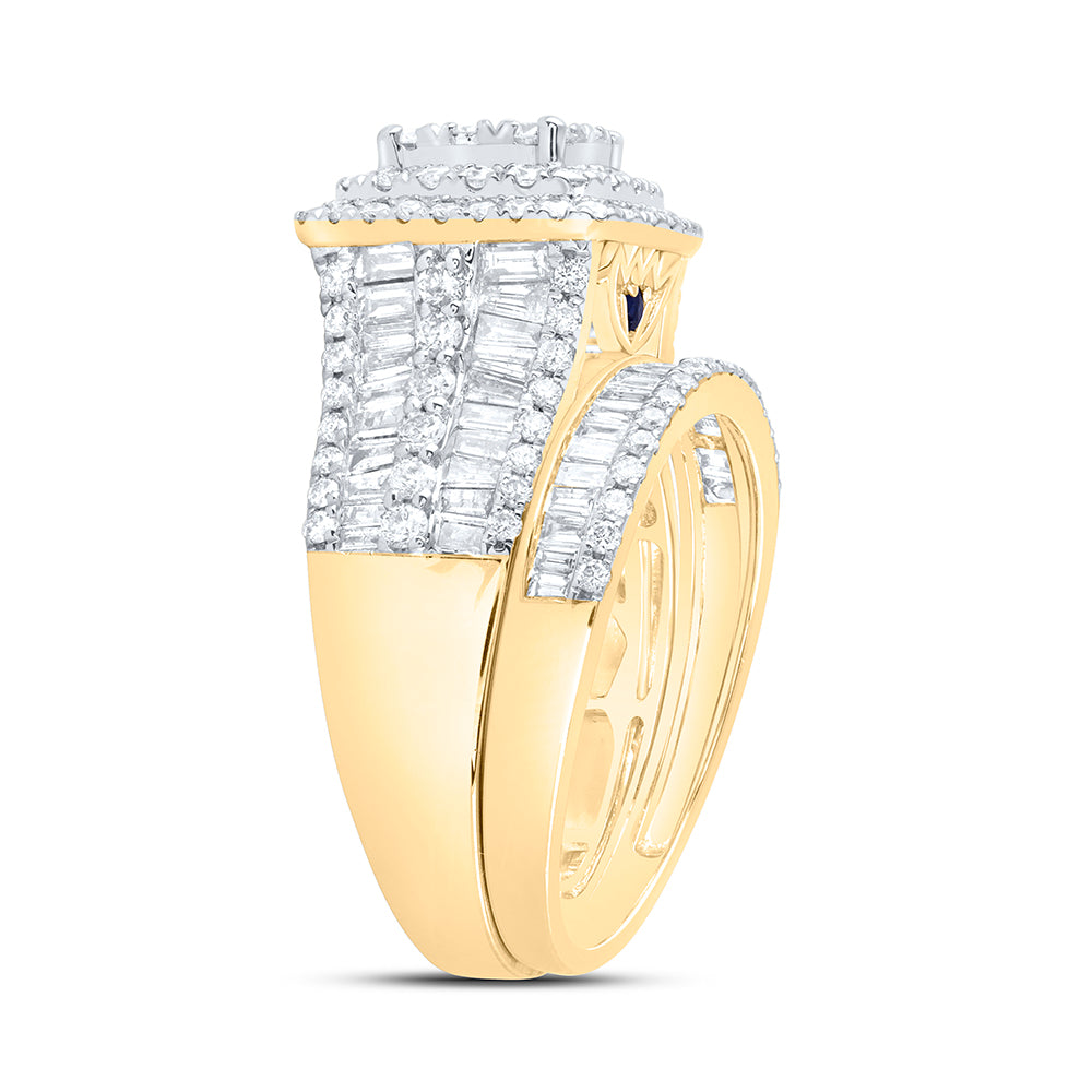 14kt Yellow Or White Gold Diamond Ana M Fashion Wedding Engagement Anniversary Bridal Set