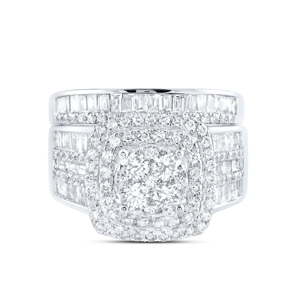 14kt Yellow Or White Gold Diamond Ana M Fashion Wedding Engagement Anniversary Bridal Set