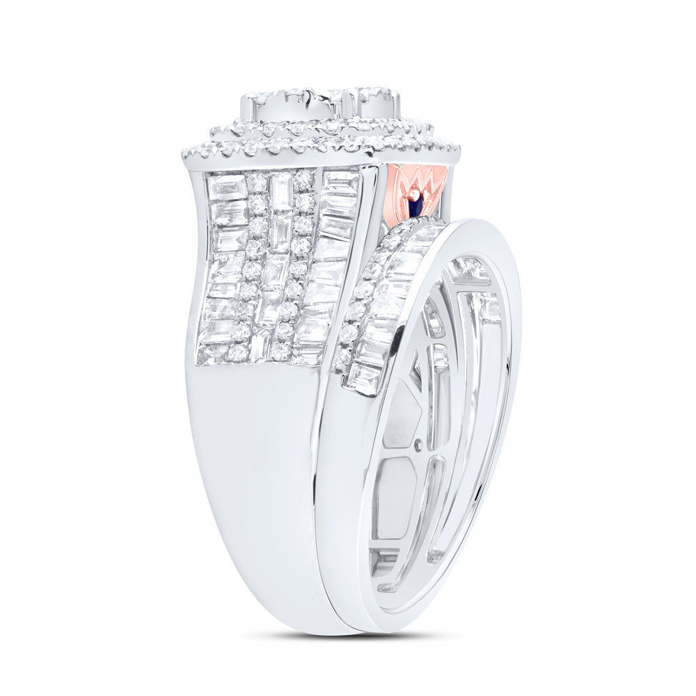 14kt Yellow Or White Gold Diamond Ana M Fashion Wedding Engagement Anniversary Bridal Set