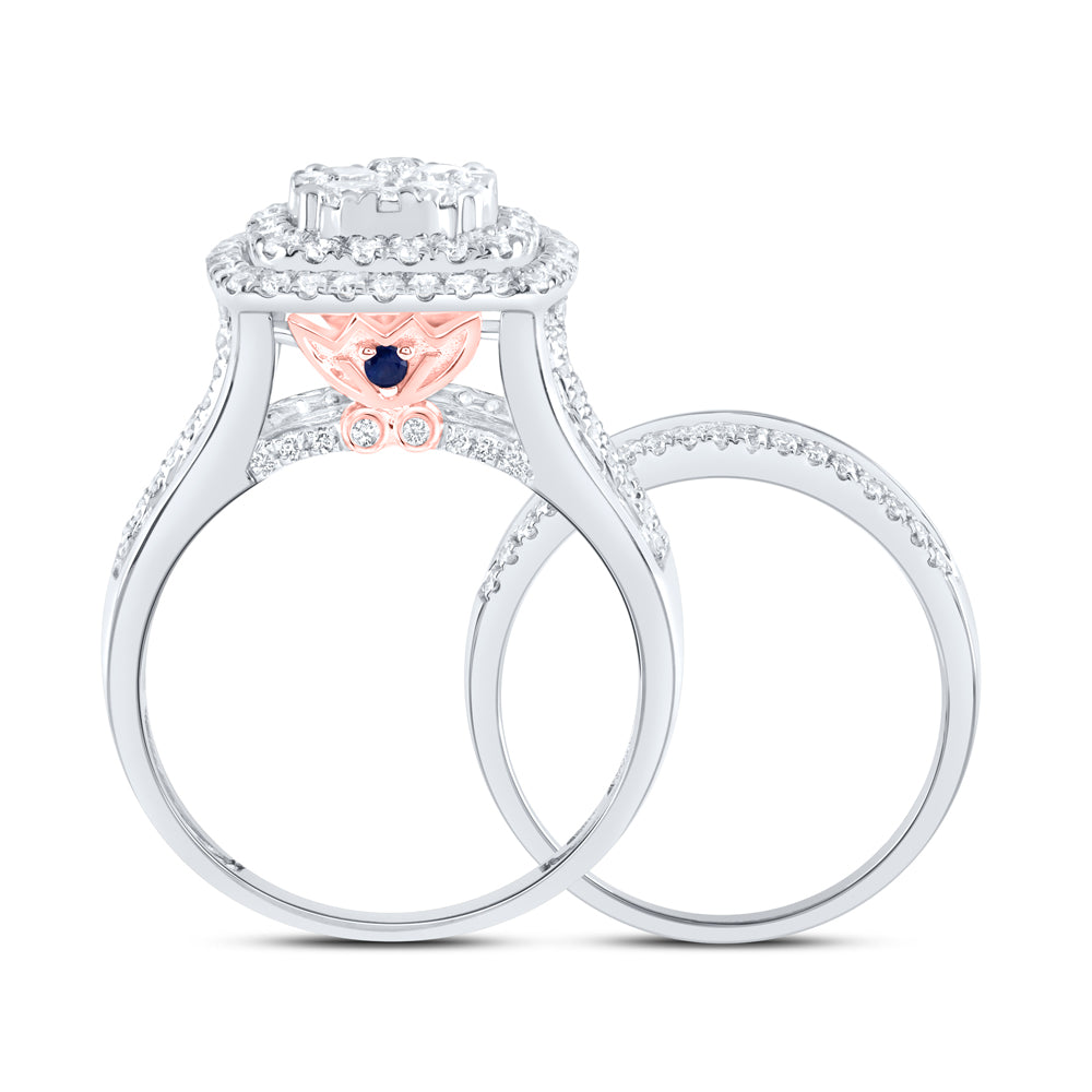 14kt Yellow Or White Gold Diamond Ana M Fashion Wedding Engagement Anniversary Bridal Set