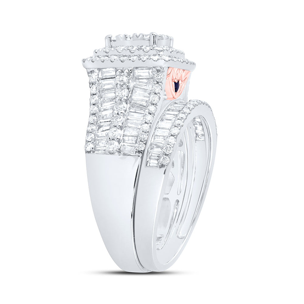 14kt Yellow Or White Gold Diamond Ana M Fashion Wedding Engagement Anniversary Bridal Set