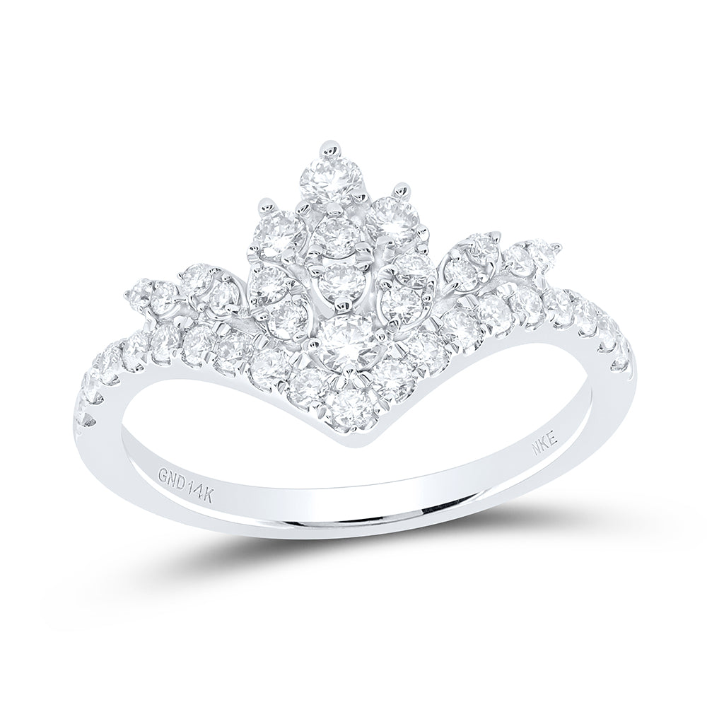 14kt Yellow Or White Gold Diamond Wedding Engagement Anniversary Band