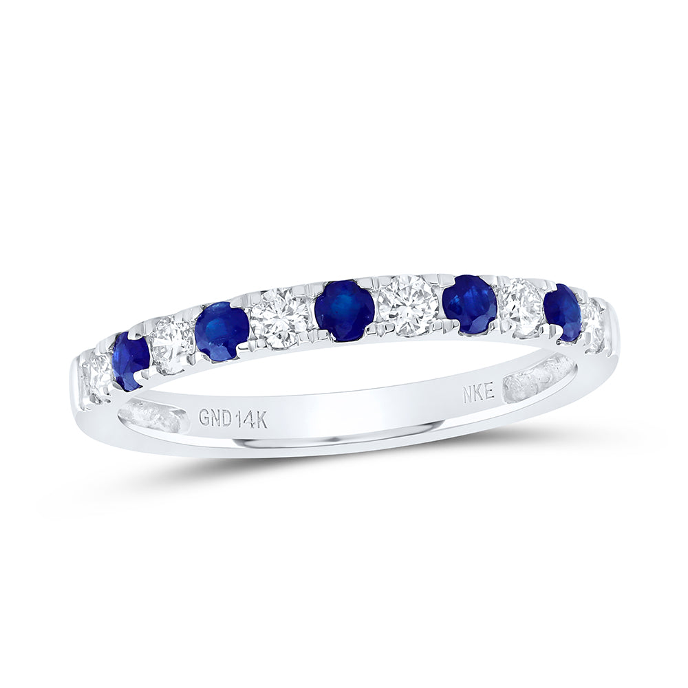 14kt Yellow Or White Gold Diamond Round Natural Gem Wedding Engagement Anniversary Band