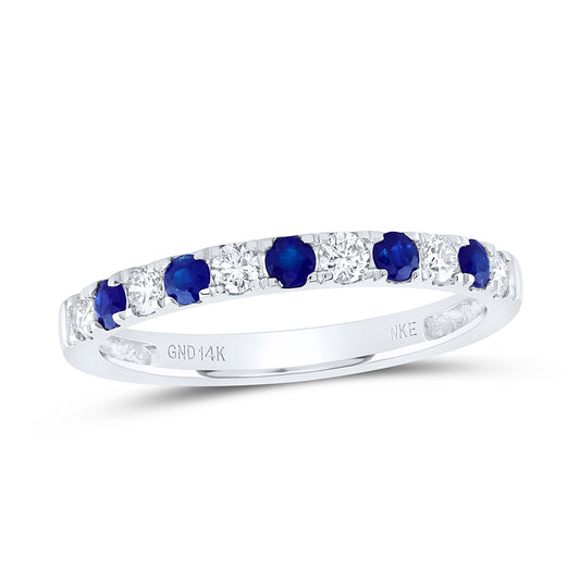 14kt Yellow Or White Gold Diamond Round Natural Gem Wedding Engagement Anniversary Band