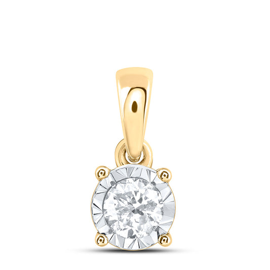 10kt Yellow Or White Gold Diamond Fashion Pendant