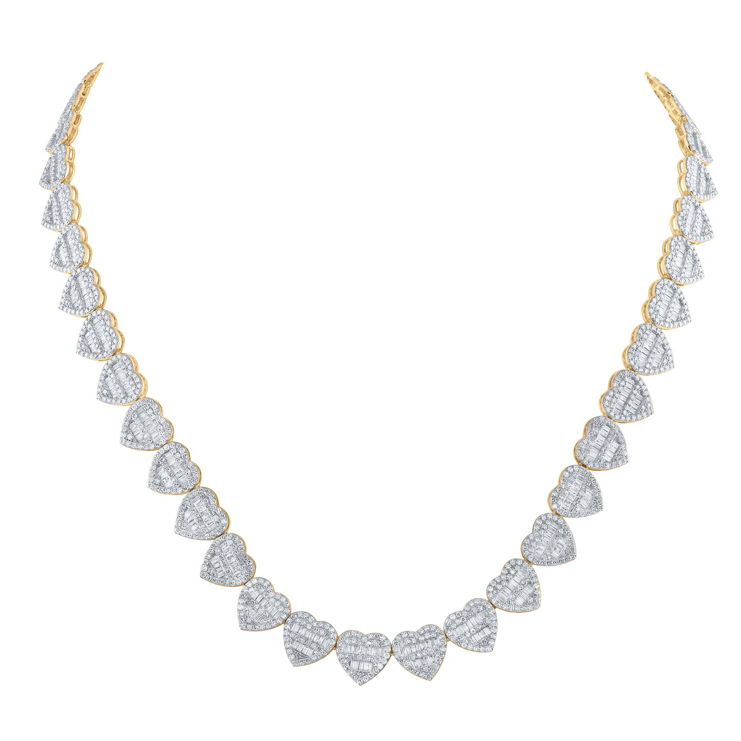 10kt Yellow Gold 11 3/4 Cttw Diamond Chain, Length: 18 Inch