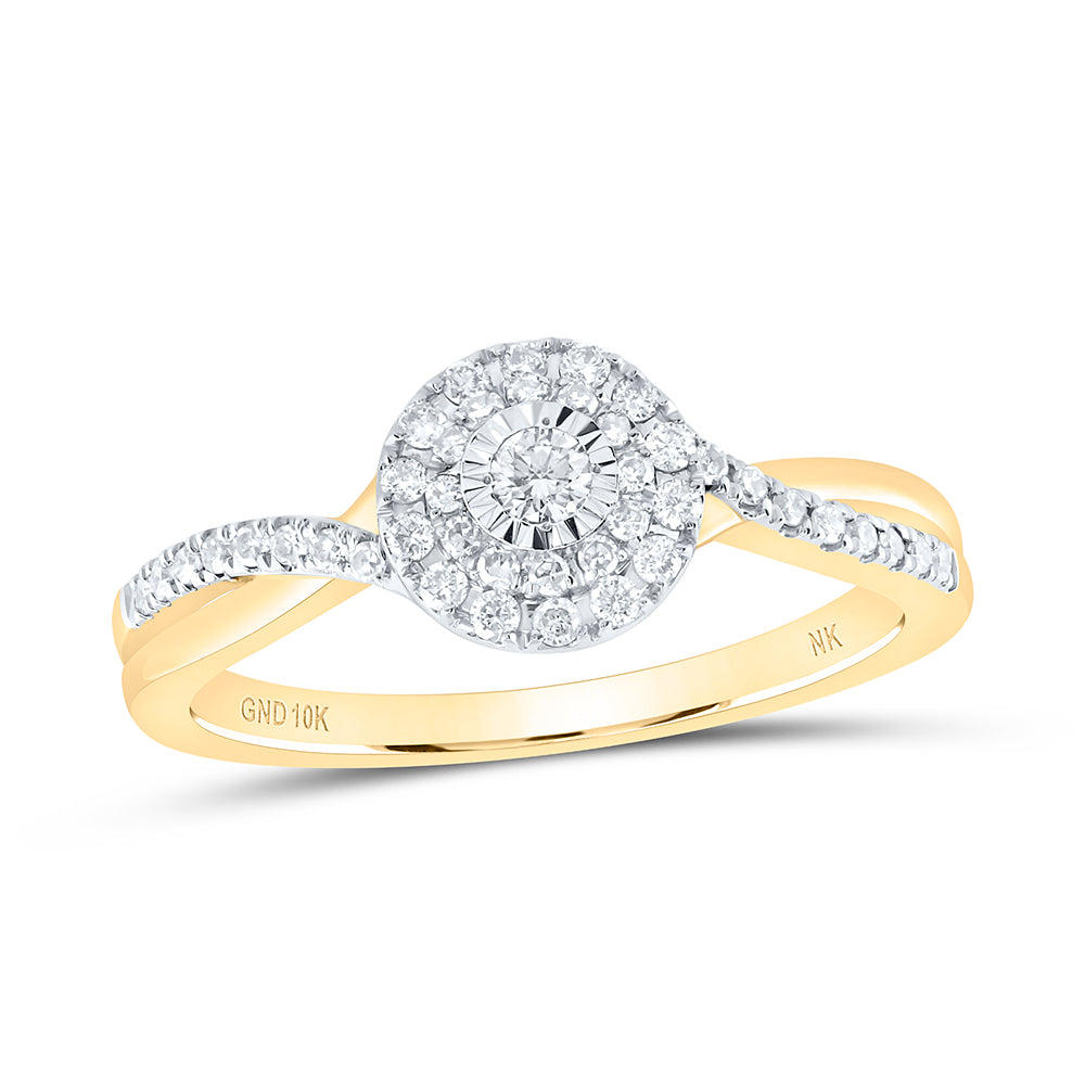 10kt Yellow Or White Gold Diamond Fashion Wedding Engagement Anniversary Ring