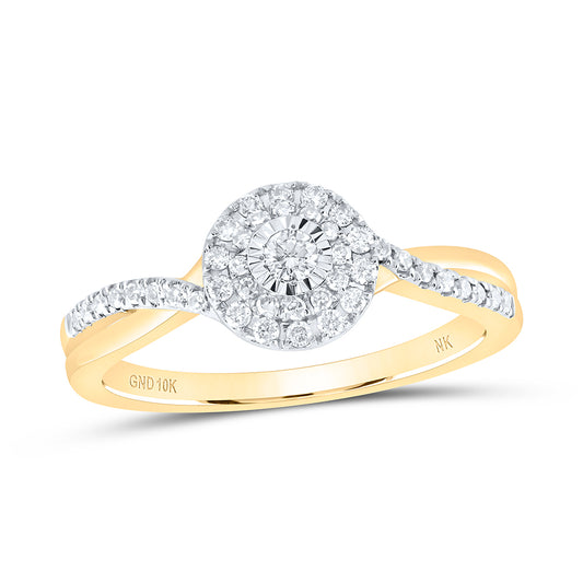 10kt Yellow Or White Gold Diamond Fashion Wedding Engagement Anniversary Ring