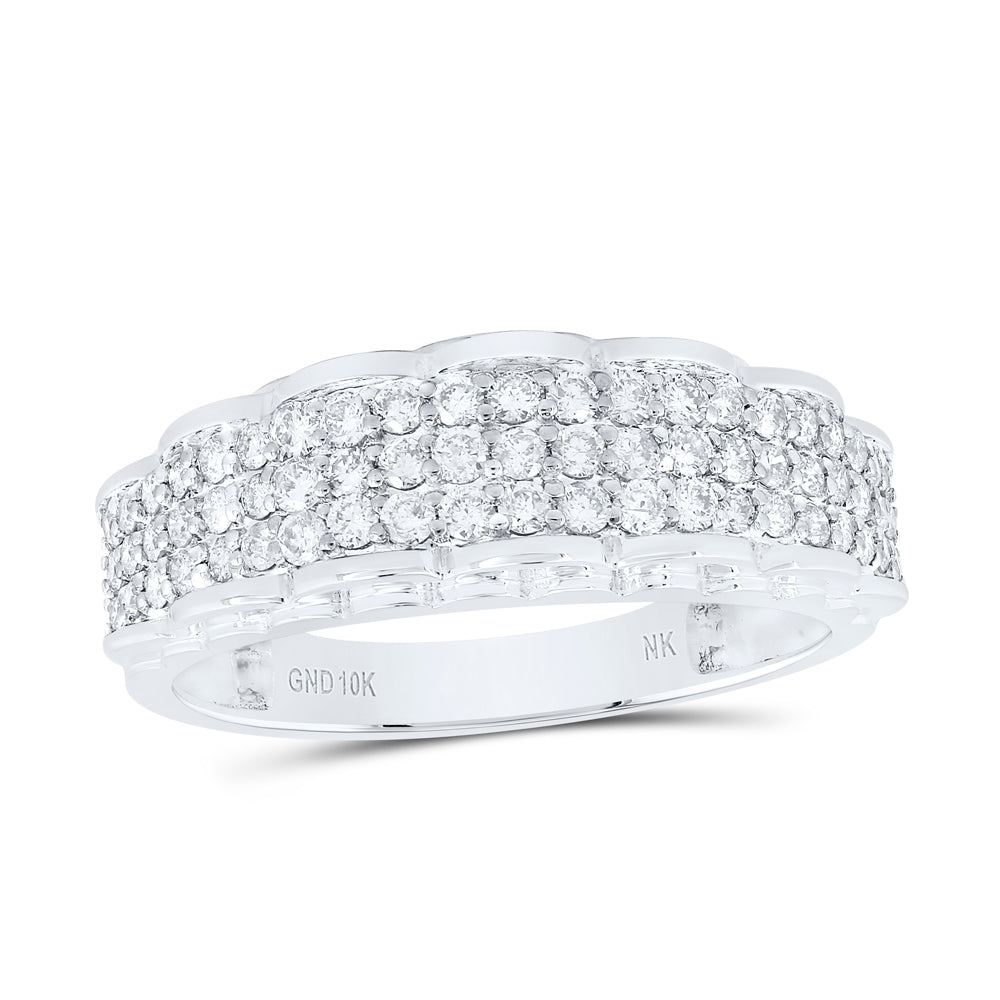 10kt Yellow Or White Gold Diamond Round Shape Trio Set