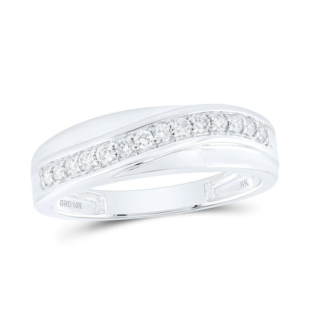 10kt Yellow Or White Gold Diamond Round Shape Trio Set