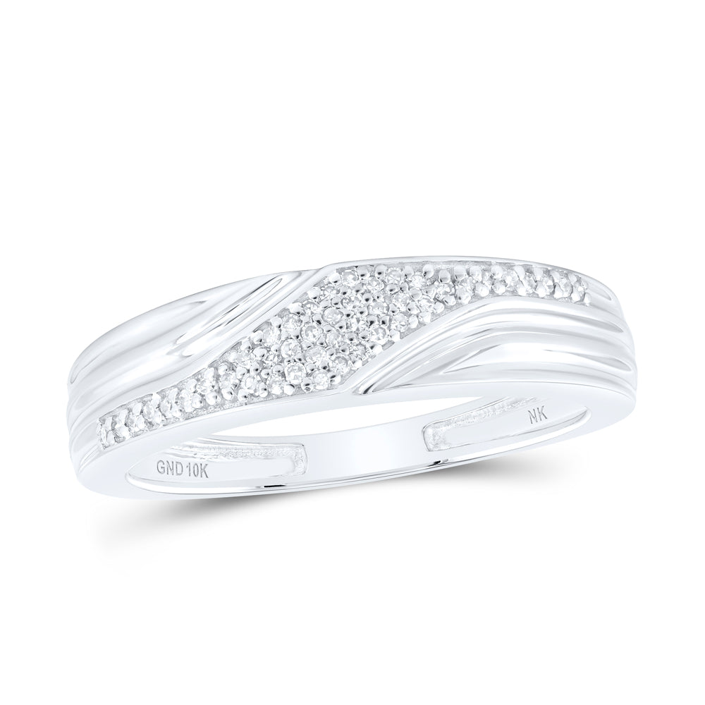 10kt Yellow Or White Gold Diamond Round Shape Trio Set