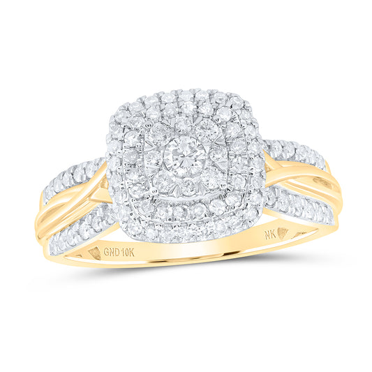 10kt Yellow Or White Gold Diamond Fashion Wedding Engagement Anniversary Ring