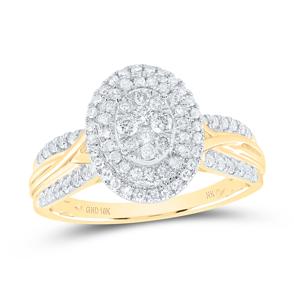 10kt Yellow Or White Gold Diamond Fashion Wedding Engagement Anniversary Ring