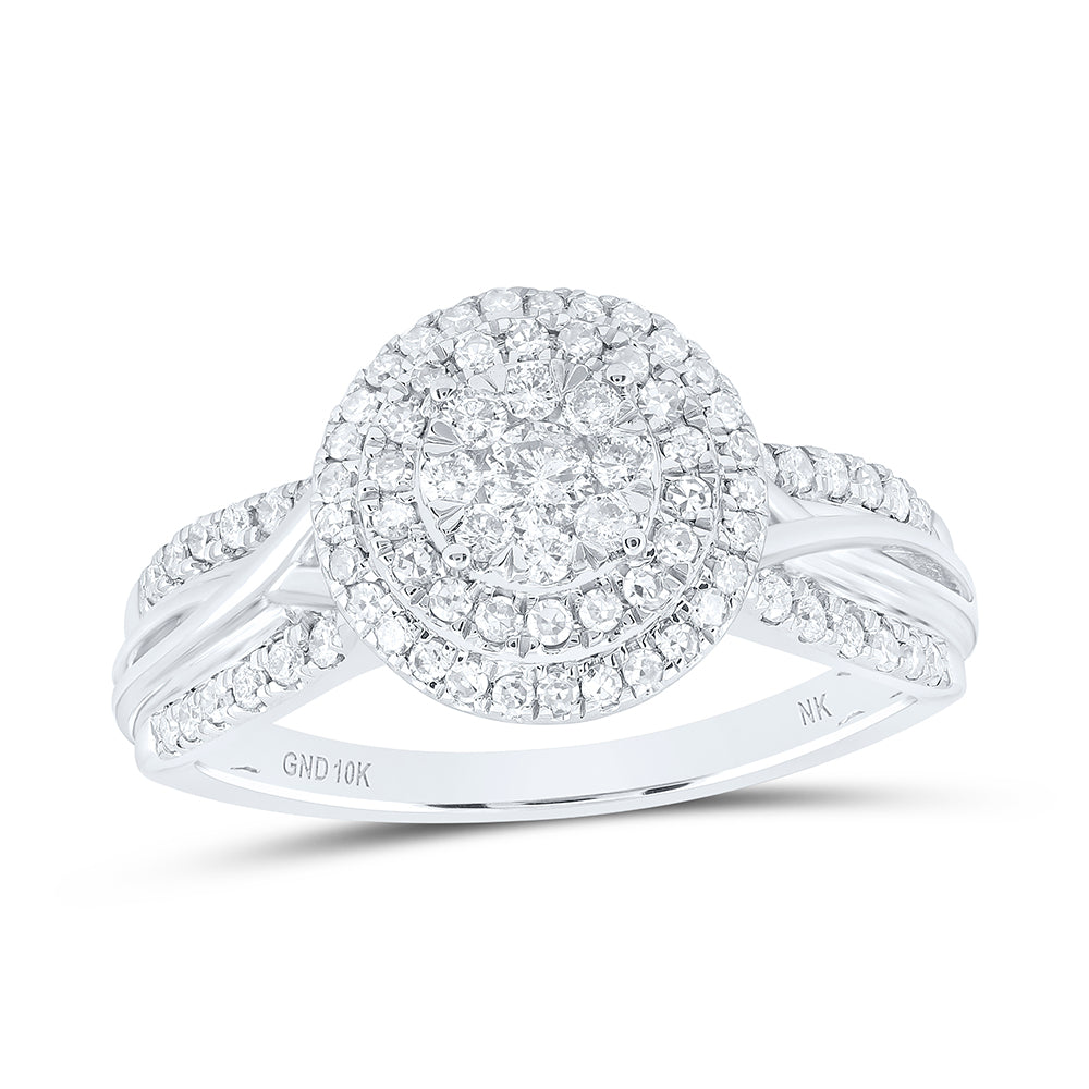 10kt Yellow Or White Gold Diamond Fashion Wedding Engagement Anniversary Ring