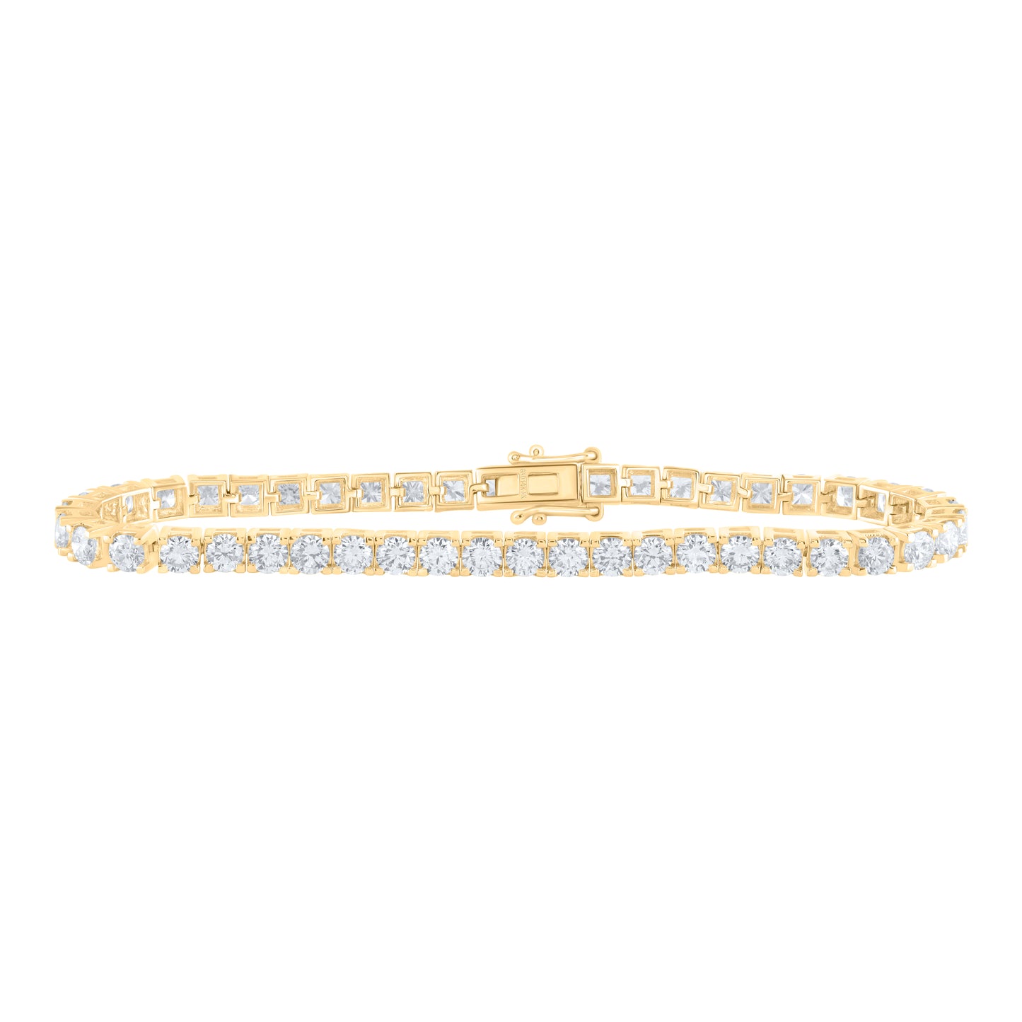 14K Yellow or White Gold 8 Ctw Diamond Tennis Bracelet (7 Inch)