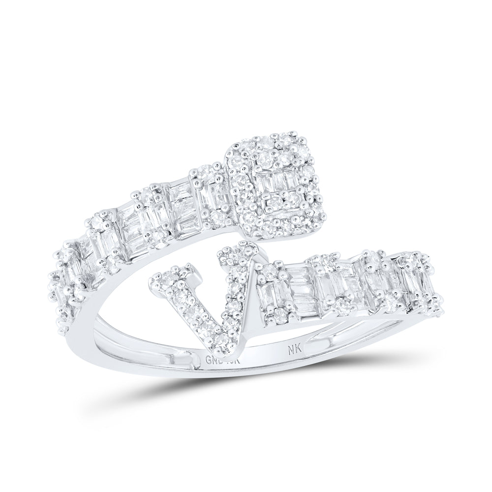 10kt Yellow Or White Or Rose Gold Natural Diamond Fashion Initial Ladies Cuff Wedding Engagement Anniversary Ring