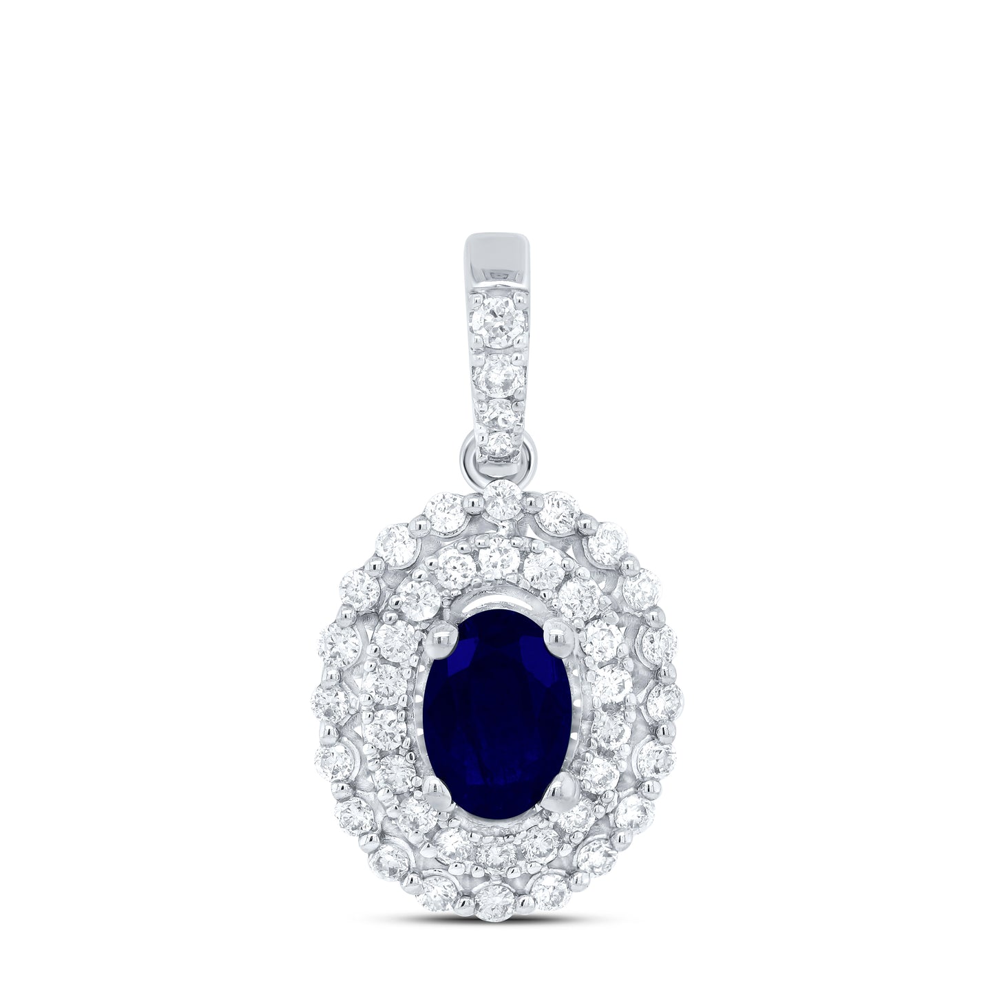 14kt Yellow Or White Or Rose Gold Natural Diamond Ana M 6x4mm Oval Natural Gem Pendant