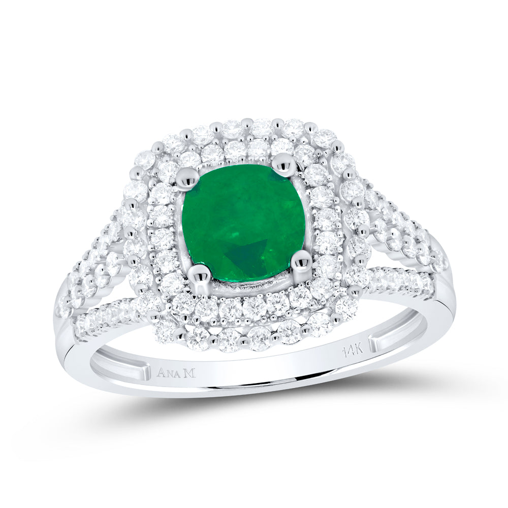 14kt Yellow Or White Or Rose Gold Natural Diamond Ana M 6 Mm Cu Ruby Natural Gem Wedding Engagement Anniversary Ring