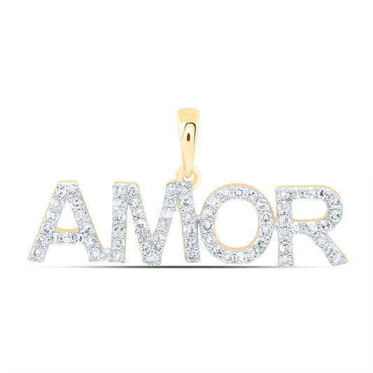 10kt Yellow Or White Gold Natural Diamond Fashion Pendant
