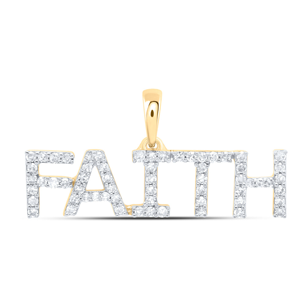 10kt Yellow Or White Gold Natural Diamond Fashion Pendant