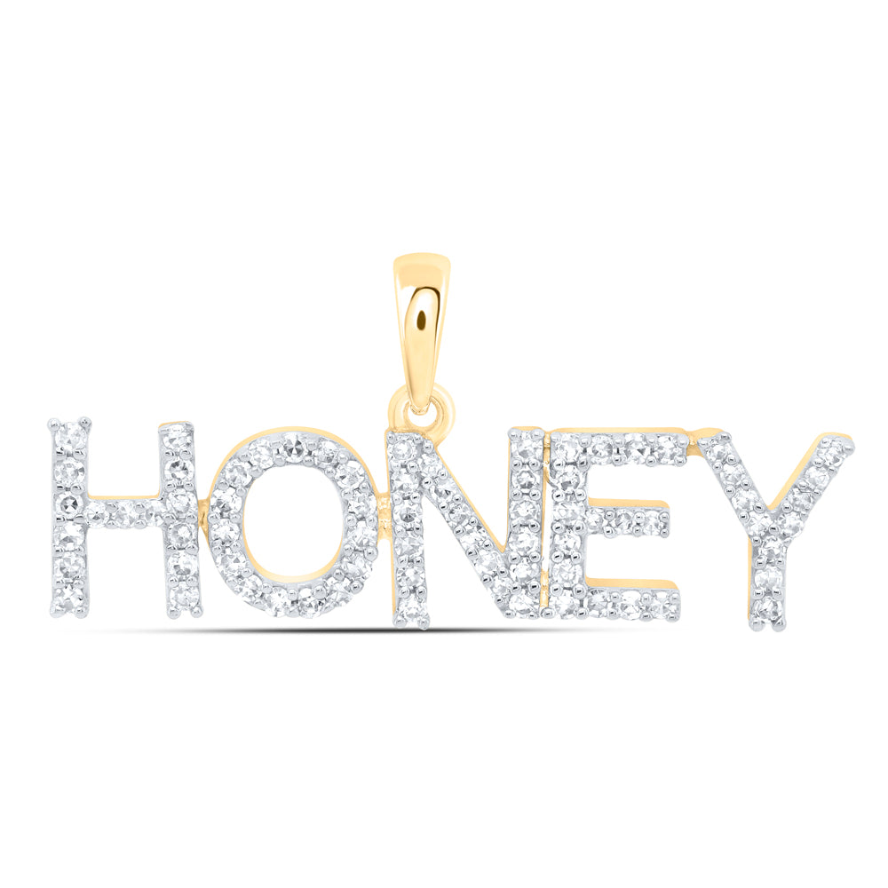 10kt Yellow Or White Gold Natural Diamond Fashion Pendant