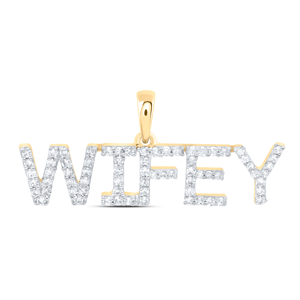 10kt Yellow Or White Gold Natural Diamond Fashion Pendant