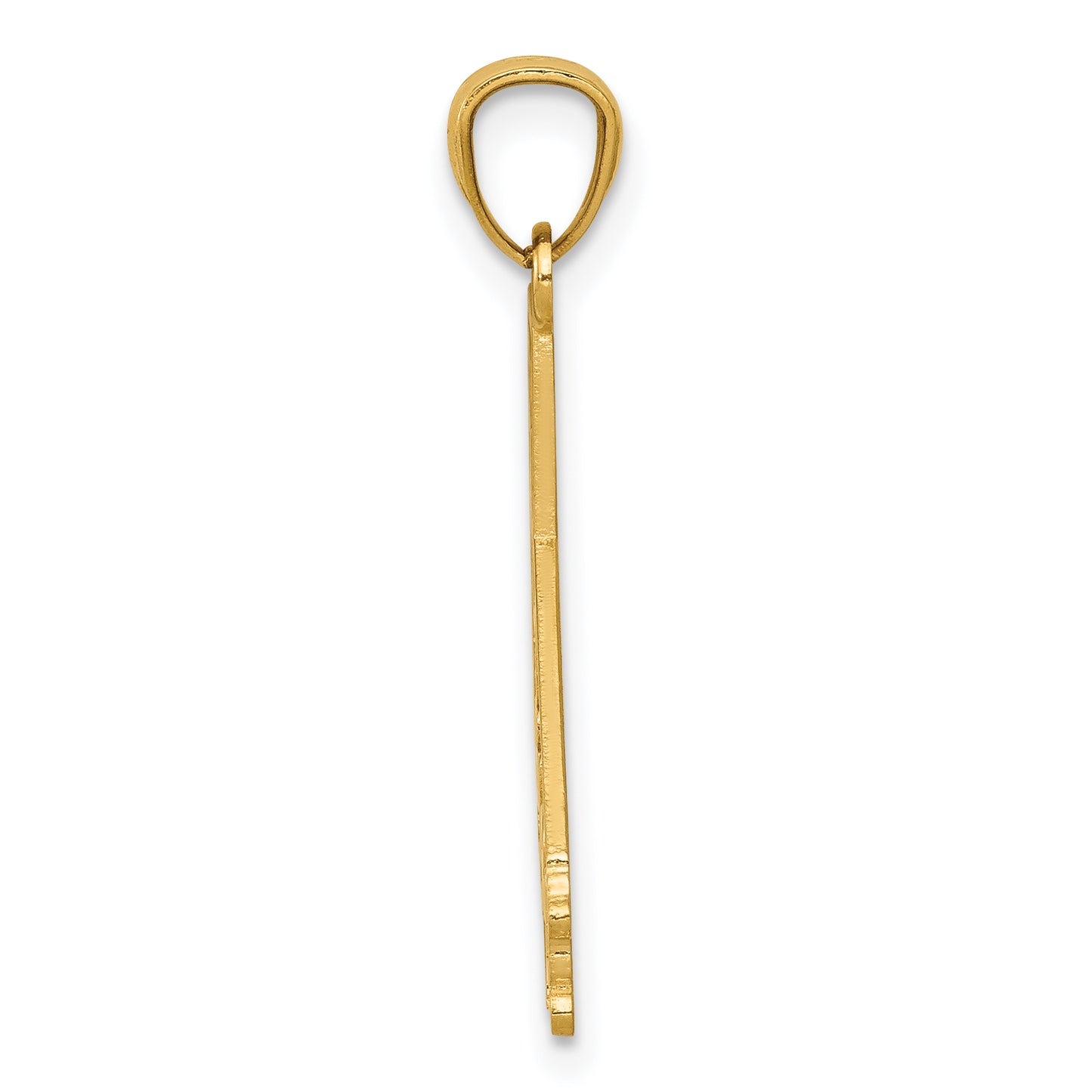 14K Yellow Gold CALI GIRL State Map Pendant