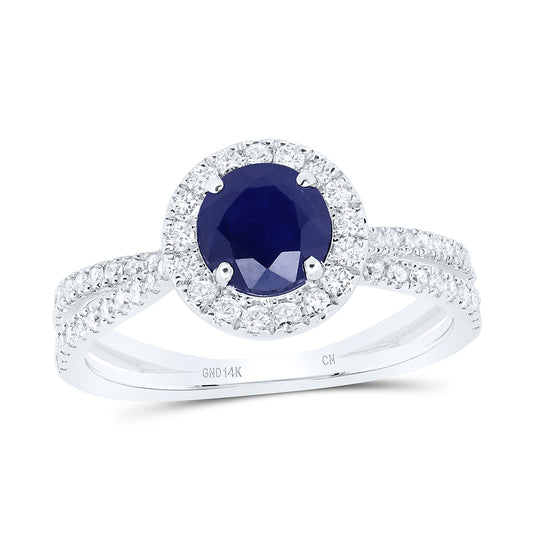 14kt Yellow Or White Gold Natural Diamond 6.3mm Round Natural Gem Wedding Engagement Anniversary Ring