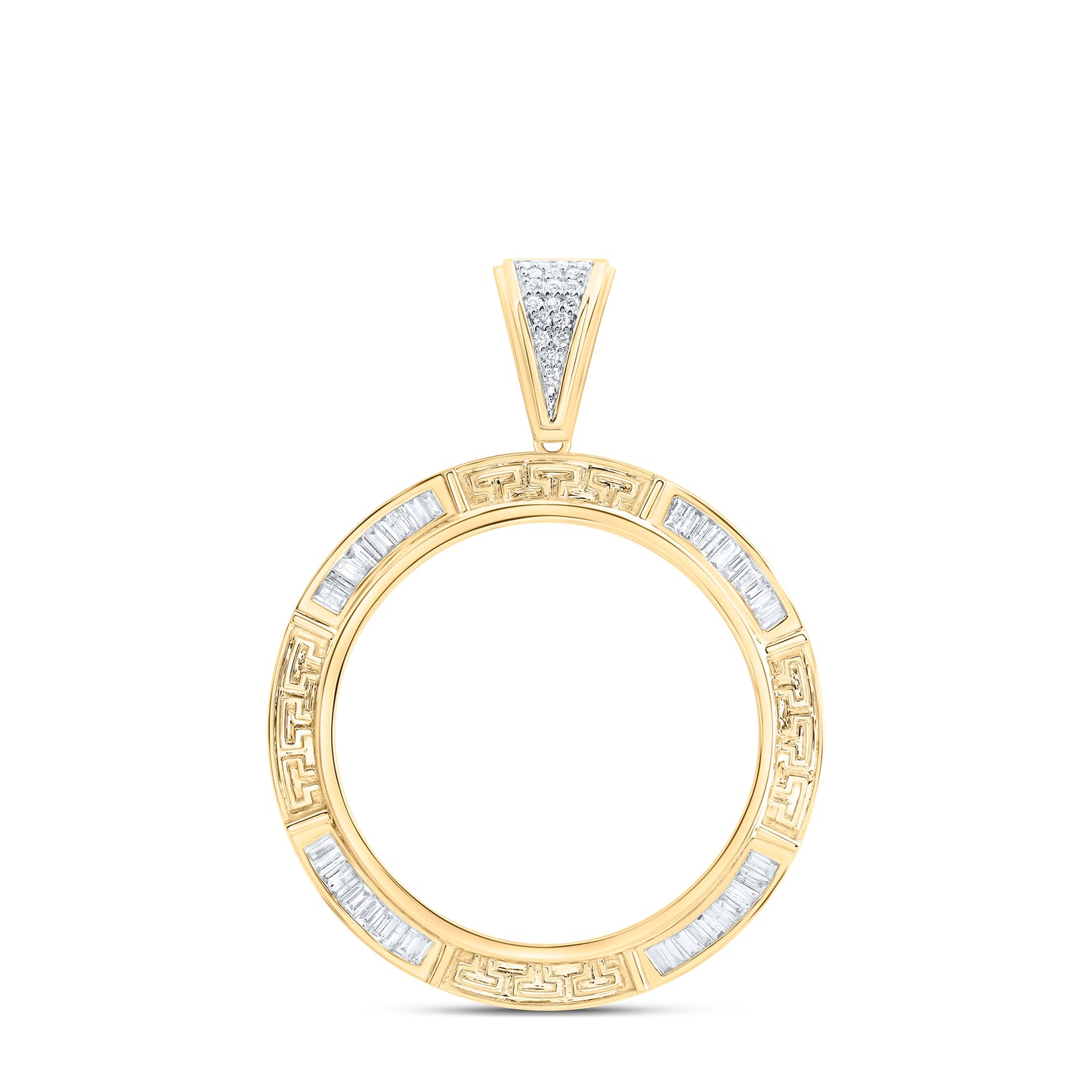 14kt Yellow Gold 1 1/5 Cttw Diamond Centenario Memory Pendant