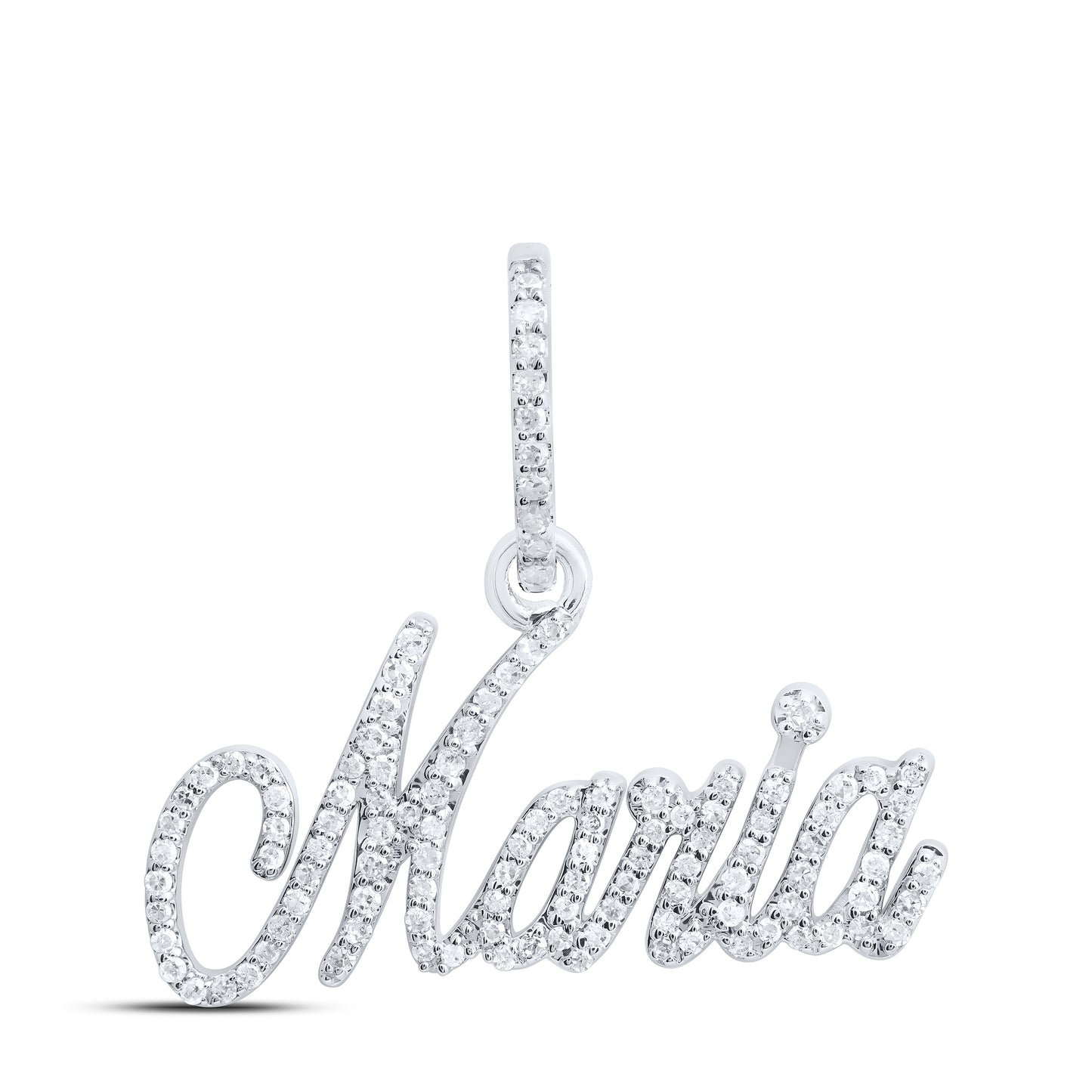 14kt White Gold Diamond Pendant