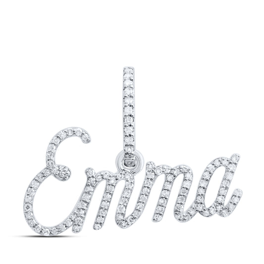 14kt White Gold Diamond Pendant