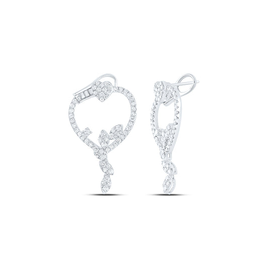 14kt White Gold 1 3/4 Cttw Diamond Ana M Fashion Earring