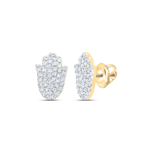 10kt Yellow Gold 1/4 Cttw Diamond Earring