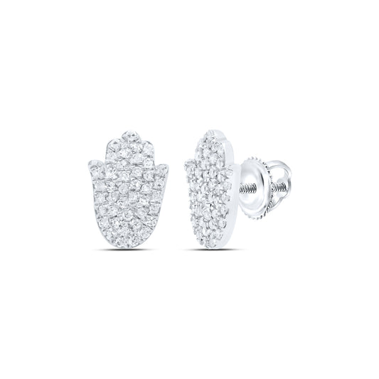 10kt White Gold 1/4 Cttw Diamond Earring