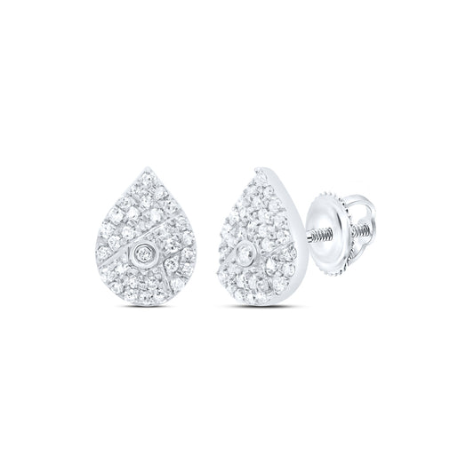 10kt White Gold 1/4 Cttw Diamond Earring