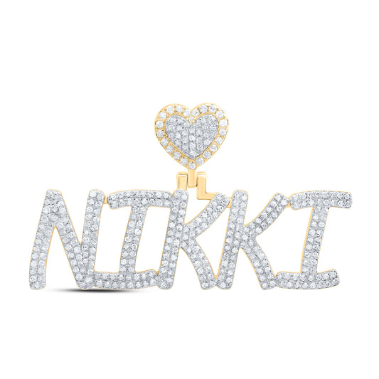 10kt Yellow Gold 1 1/2 Cttw Diamond Ãnikkiä Pendant
