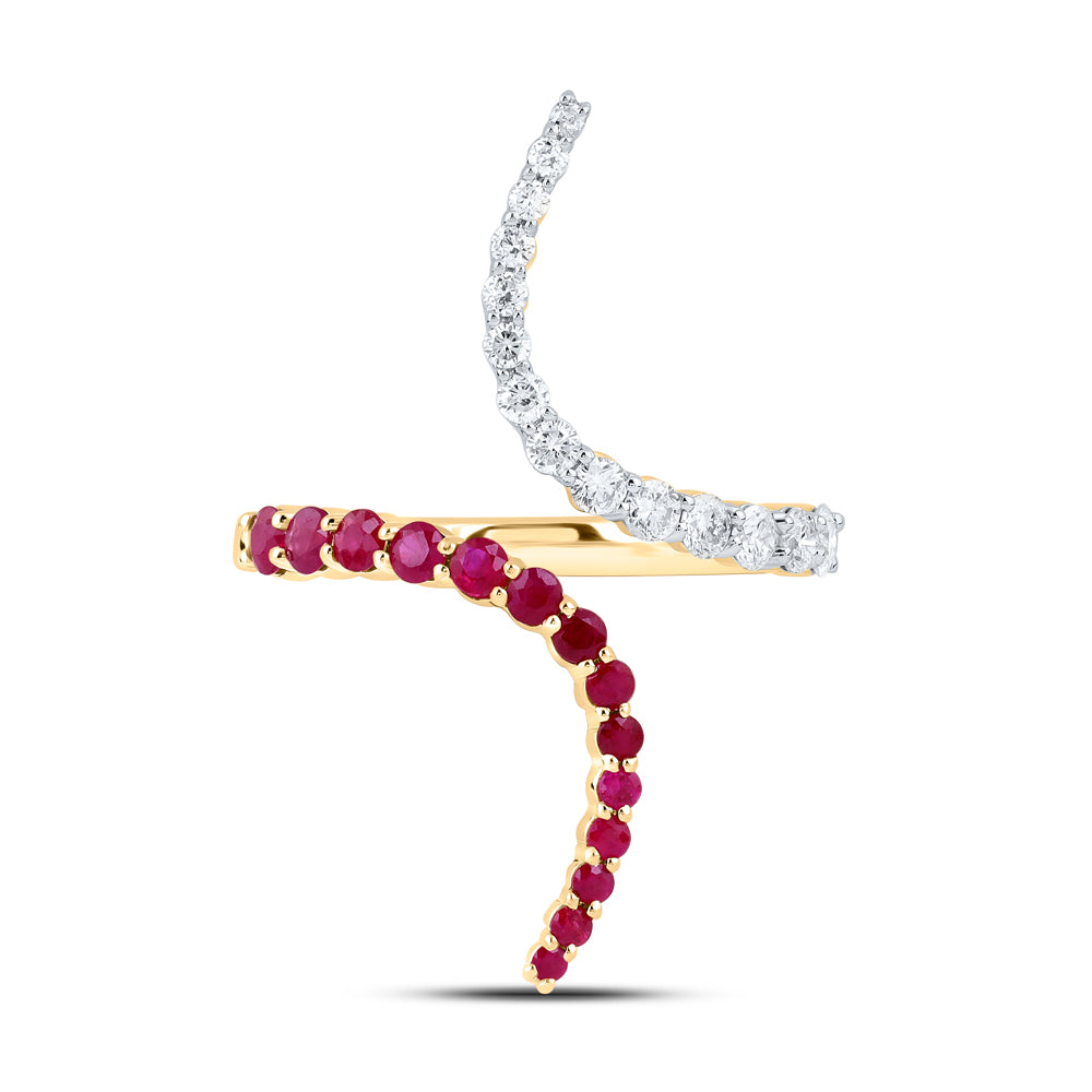 14kt Yellow Gold Diamond Round Natural Gem Wedding Engagement Anniversary Ring