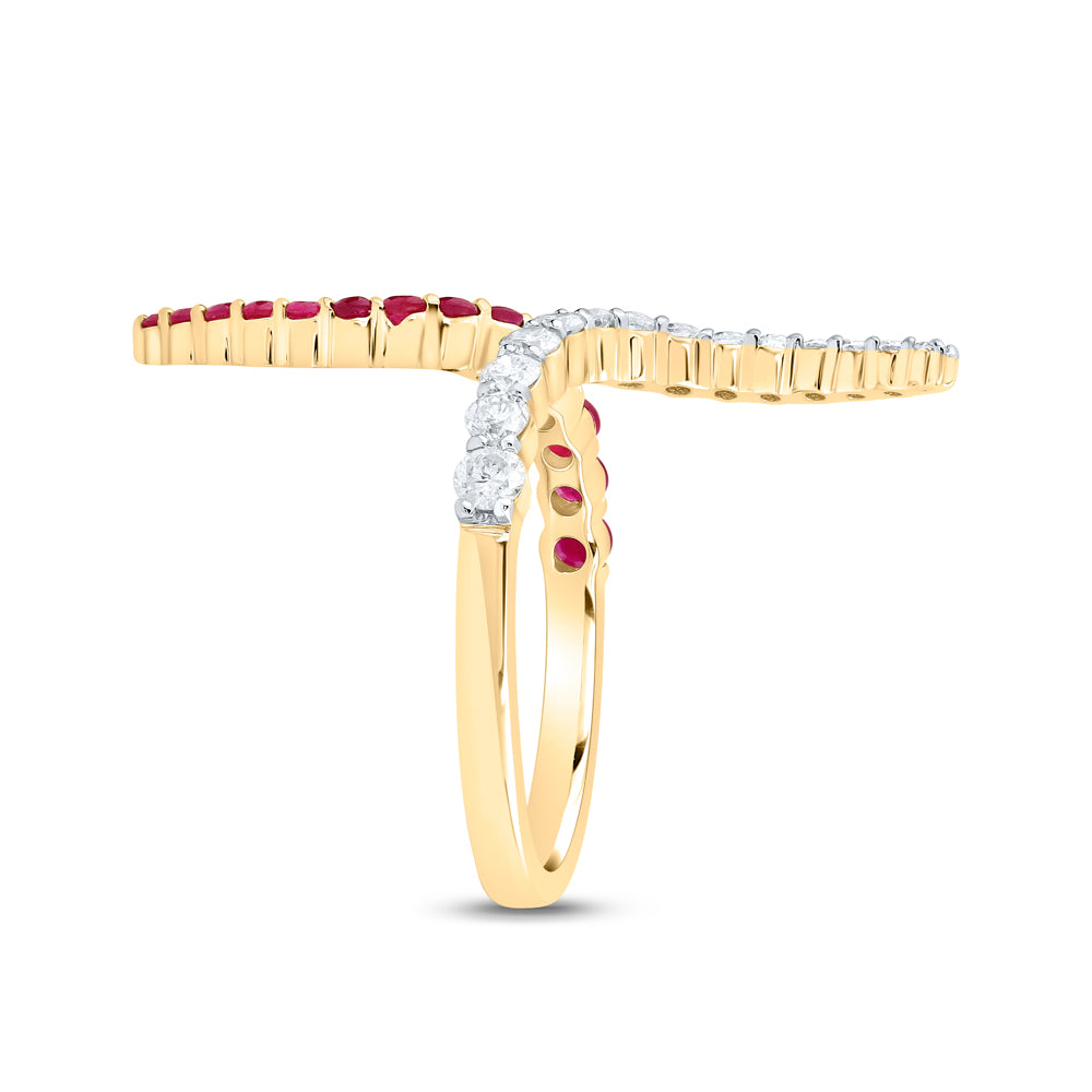 14kt Yellow Gold Diamond Round Natural Gem Wedding Engagement Anniversary Ring