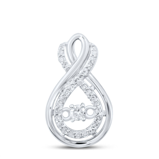 Sterling Silver 1/5 Cttw Diamond Pendant