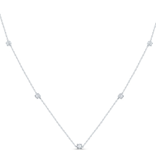 14kt White Gold Diamond Fashion Necklace
