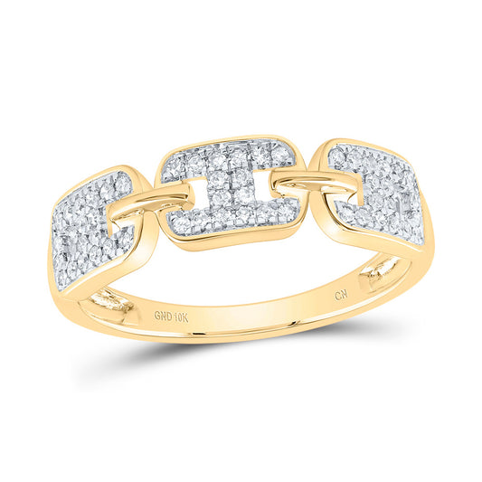 10kt Yellow Gold 1/5 Cttw Natural Diamond Bridal Wedding Engagement Anniversary Ring, Women Size: 5-9