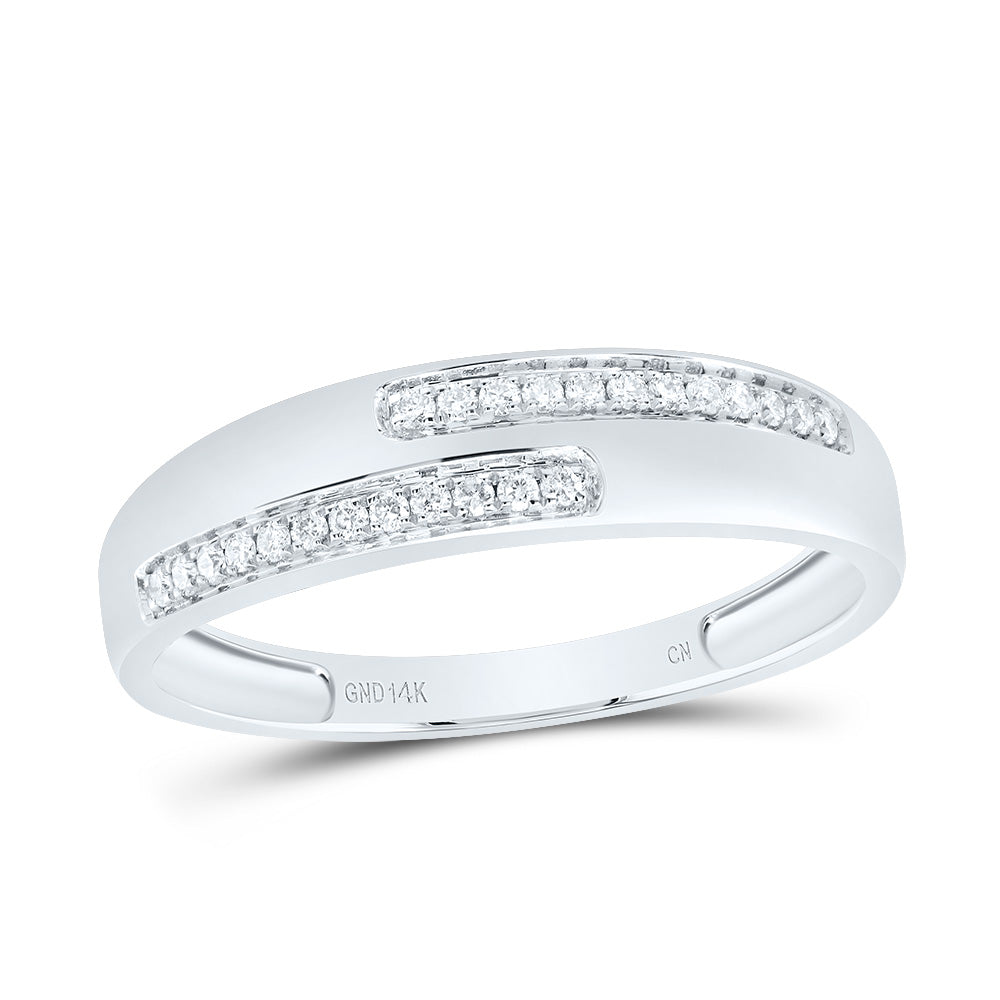 14kt White Gold His & Hers 5/8 Cttw Diamond Square Bridal Wedding Ring Band Set, Women Size: 5-9, Men Size: 8-12